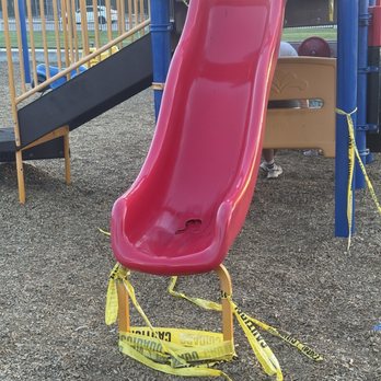 Forrest E Hull Park - Look at this slide. It's been like this for over 30 days - Dog Parks Near Me - Lancaster, California