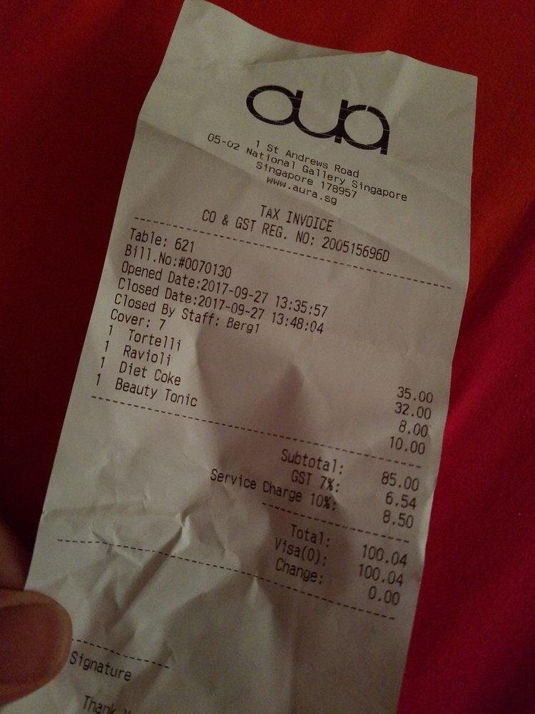 Photo of Aura - Singapore, Singapore. Totally not worth $100.