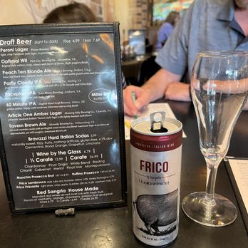 pie-tanza - Lambrusco in a can! - Pizza Near Me - Arlington, Virginia