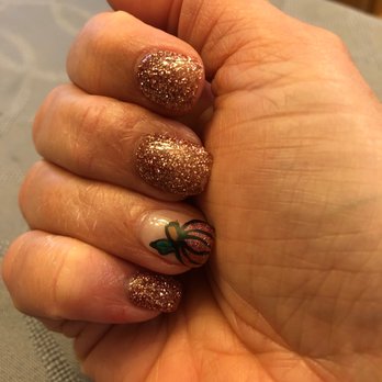 Diva Nail & Spa - Rose gold pumpkin! - Nail Salons Near Me - Beaverton, Oregon