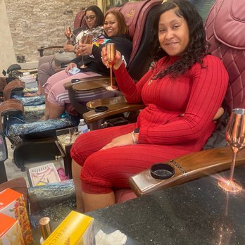 Anthony Vince' Nail Spa - Enjoying Pedicures and Mimosa - Nail Salons Near Me - Worthington, Ohio Anthony Vince' Nail Spa - Enjoying Pedicures and Mimosa - Nail Salons Near Me - Worthington, Ohio
