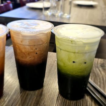 Thaibodia Bistro - Milpitas - Left to right. Thai tea, Thai coffee, matcha green tea. All were overly sweet. - Thai Near Me - Milpitas, California Thaibodia Bistro - Milpitas - Left to right. Thai tea, Thai coffee, matcha green tea. All were overly sweet. - Thai Near Me - Milpitas, California
