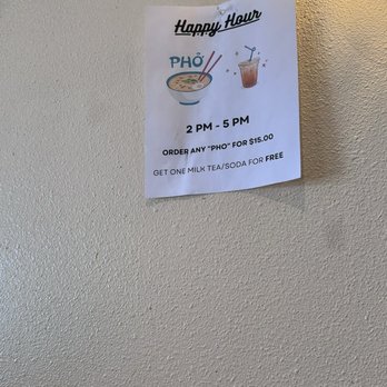 Pho Saigon - Their Happy Hour pho but it's on certain pho dish and not all pho dishes. - Vietnamese Near Me - Rocklin, California Pho Saigon - Their Happy Hour pho but it's on certain pho dish and not all pho dishes. - Vietnamese Near Me - Rocklin, California