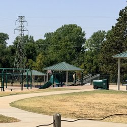 Play area. Covered seating. Trails