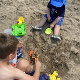 Sand that didn't hurt gave us a *sigh* of relief