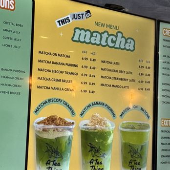 A Tea Thing - New Matcha Menu at A Tea Thing - Coffee & Tea Near Me - Reseda, California