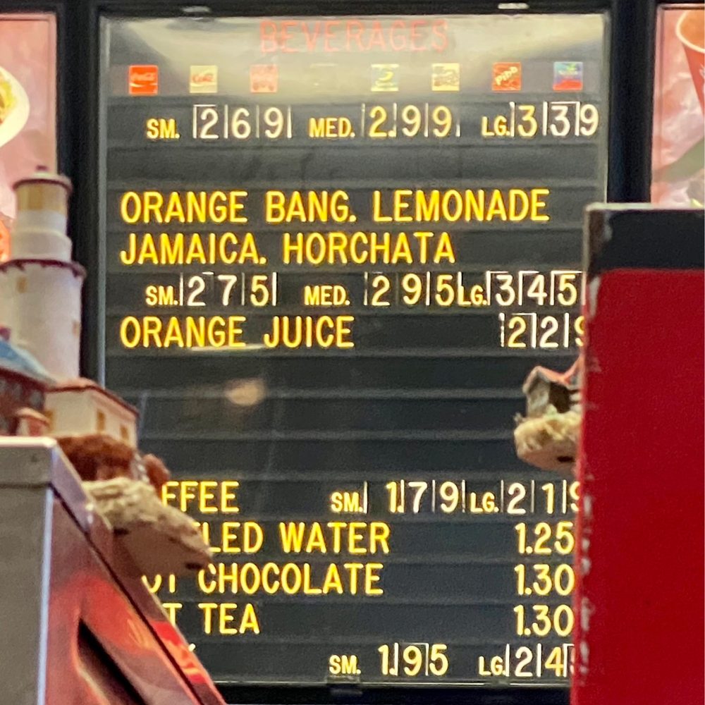 Pharo's Burgers - Menu Drinks - Burgers Near Me - Alhambra, California