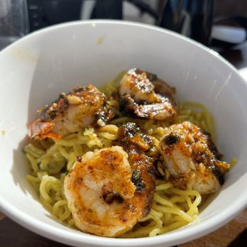 Oku - XO Shrimp on Garlic Noodles - Sushi Bars Near Me - Santa Barbara, California
