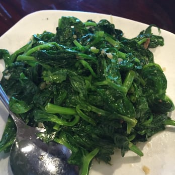 Dumpling House - Sautéed pea pod shoots - Noodles Near Me - Cambridge, Massachusetts