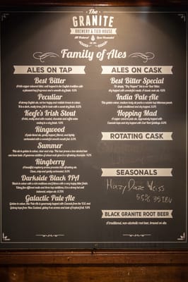Menu photo 8 Granite Brewery & Restaurant Toronto, ON Menu photo 8 Granite Brewery & Restaurant Toronto, ON