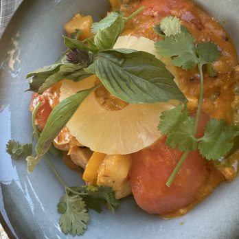 Ameriasia Bistro - Pineapple mango chicken curry - Asian Fusion Near Me - Victor, Idaho