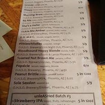 OHSO Brewery - Arcadia - Beer List Two - Breweries Near Me - Phoenix, Arizona