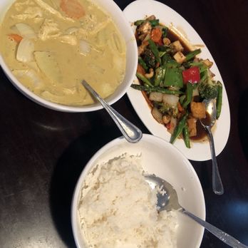 Thai Village - two plates of food and a bowl of rice - Thai Near Me - Wilsonville, Oregon Thai Village - two plates of food and a bowl of rice - Thai Near Me - Wilsonville, Oregon