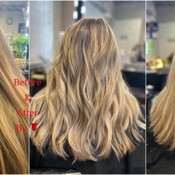 Styled by Rose - Before, after blow dry, and curled. - Hair Salons Near Me - Pleasant Hill, California Styled by Rose - Before, after blow dry, and curled. - Hair Salons Near Me - Pleasant Hill, California