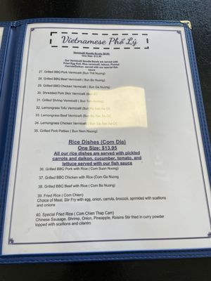 Menu photo 5 Vietnamese Pho Ly South Burlington, VT