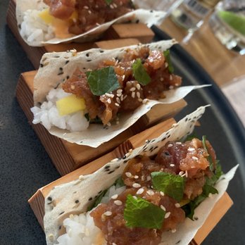 Earls Kitchen + Bar - Sushi tacos , 3 for $11 - single price is $4 - New American Near Me - Miami, Florida Earls Kitchen + Bar - Sushi tacos , 3 for $11 - single price is $4 - New American Near Me - Miami, Florida