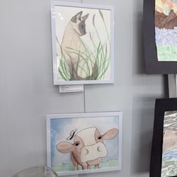 Jessie Creek Winery - Artwork at the winery this month was artwork from this local school pretty good