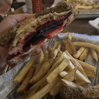 Prohibition Kitchen - Vegetarian Reuben with beets - Bars Near Me - St. Augustine, Florida Prohibition Kitchen - Vegetarian Reuben with beets - Bars Near Me - St. Augustine, Florida