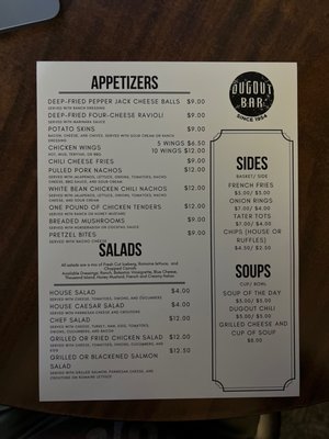 Menu photo 3 Dugout Bar Indianapolis, IN
