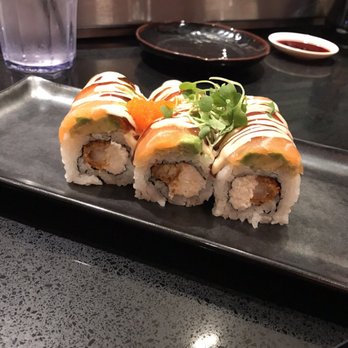 Mikuni - BMW roll replace eel with salmon - Japanese Near Me - Concord, California Mikuni - BMW roll replace eel with salmon - Japanese Near Me - Concord, California