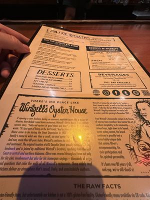 Menu photo 6 Wintzell's Oyster House Montgomery, AL