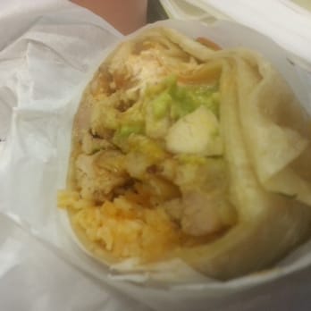 Cali Tacos - Angel burrito with chicken and shrimp. - Mexican Near Me - Orange, California
