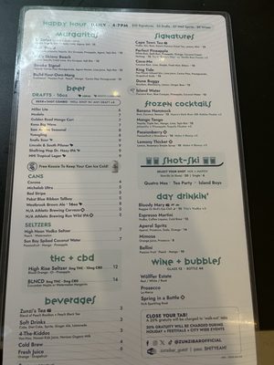 Menu photo 4 Zunzibar Hilton Head Island, SC Menu photo 4 Zunzibar Hilton Head Island, SC