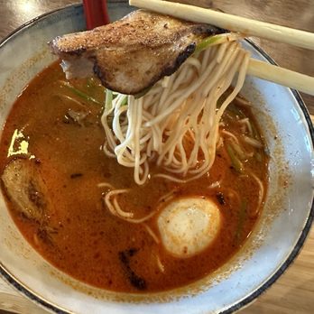 Mazera - Thin noodles in the spicy tonkotsu ramen - Ramen Near Me - La Habra, California