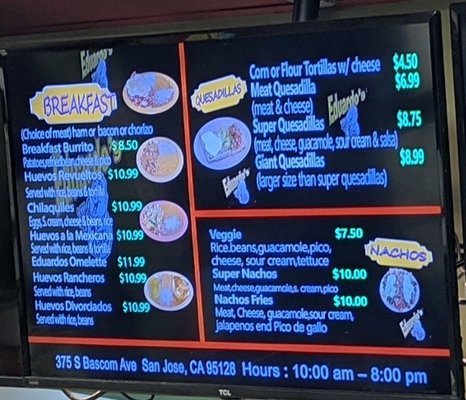 Menu photo 6 Taqueria Eduardo San Jose, CA Menu photo 6 Taqueria Eduardo San Jose, CA