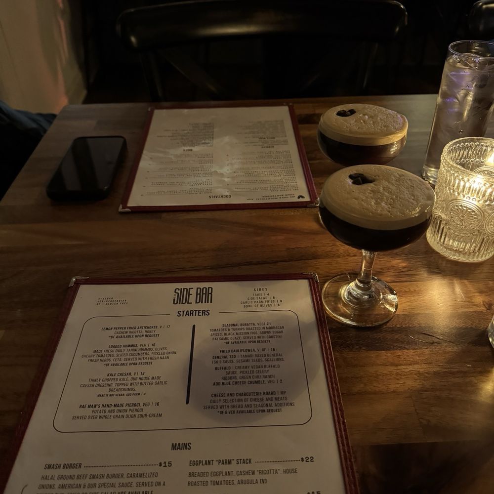 The Side Bar - Vegetarian Near Me - Doylestown, Pennsylvania