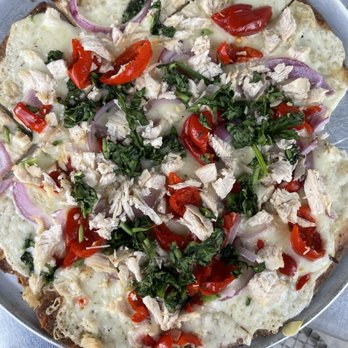 Stella's Modern Pantry - roasted garlic chicken flatbread - Breakfast & Brunch Near Me - Ocala, Florida Stella's Modern Pantry - roasted garlic chicken flatbread - Breakfast & Brunch Near Me - Ocala, Florida