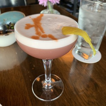 Dante - Can't remember the name of the drink, it was a play on words regarding lamb and had Tito's, Lambrusco syrup and egg whites - Italian Near Me - Omaha, Nebraska