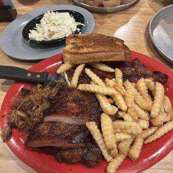 Sonny's BBQ - The pick 4 combo. Smoked chicken wings, pulled pork, St. Louis ribs, baby back ribs, coleslaw, crinkle cut fries, and a refreshing tea. - Barbeque Near Me - Orange City, Florida Sonny's BBQ - The pick 4 combo. Smoked chicken wings, pulled pork, St. Louis ribs, baby back ribs, coleslaw, crinkle cut fries, and a refreshing tea. - Barbeque Near Me - Orange City, Florida