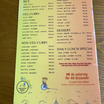 Calcutta Chaat & Bakery - Menu - Indian Near Me - Milpitas, California Calcutta Chaat & Bakery - Menu - Indian Near Me - Milpitas, California