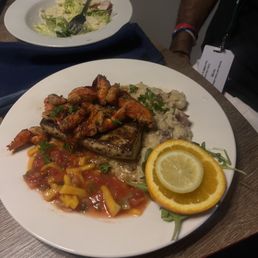 Mahi mahi with lobster