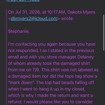 Ooh La La - This is another email reaching out again. After being ignored for the second time. - Women's Clothing Near Me - Carlsbad, California