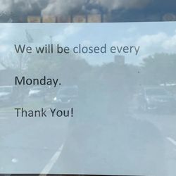 Master Wok - Master wok will be close on Monday from now on.