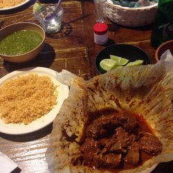 Mixiotes el Gallo - Open Mixiote wax paper bag with rice.  15/June/2017