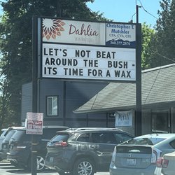 Dahlia Skin Boutique - Love the sign! LOL