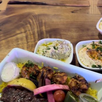 Mazra - Double Kebab Plate - Middle Eastern Near Me - San Bruno, California Mazra - Double Kebab Plate - Middle Eastern Near Me - San Bruno, California