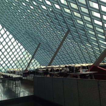 Seattle Public Library - Central Library - Enjoy sunlight while your here - Libraries Near Me - Seattle, Washington