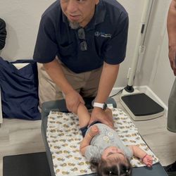 Dr. Vu adjusting our baby girl