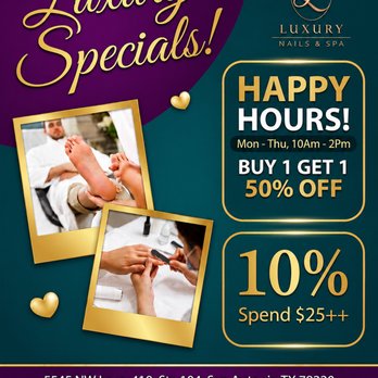 Luxury Nails & Spa - LUXURY SPECIALS ARE HERE! - Nail Salons Near Me - San Antonio, Texas Luxury Nails & Spa - LUXURY SPECIALS ARE HERE! - Nail Salons Near Me - San Antonio, Texas