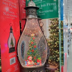 Costco Wholesale - Teddy bear with Christmas tree holiday Lantern