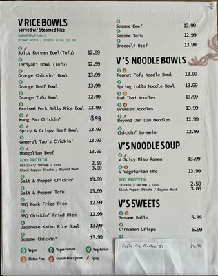 Menu photo 4 V Revolution Englewood, CO Menu photo 4 V Revolution Englewood, CO