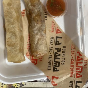 Burritos La Palma - Chicharrón and birria burritos- fairly small - Mexican Near Me - El Monte, California
