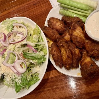 Outback Steakhouse - Large Caesar Salad added Red Onion. Order of the Kookaburra Wings which were really tasty! - Steakhouses Near Me - Gilbert, Arizona