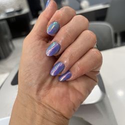Diva Nails and Spa - Dip nails with chrome