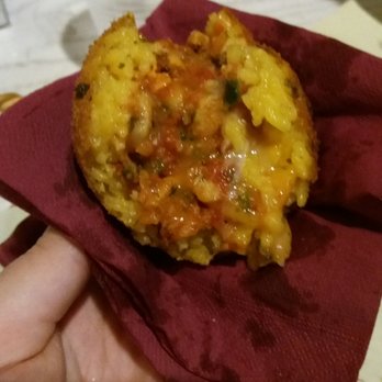 Fritto & Divino - Arancino con ripieno di pesce spada e melanzane - Salad Near Me - Cefalù, Pennsylvania