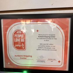 Burbank Shipping Center - Burbank shipping center was one of yelps best rated business in all of 2024!